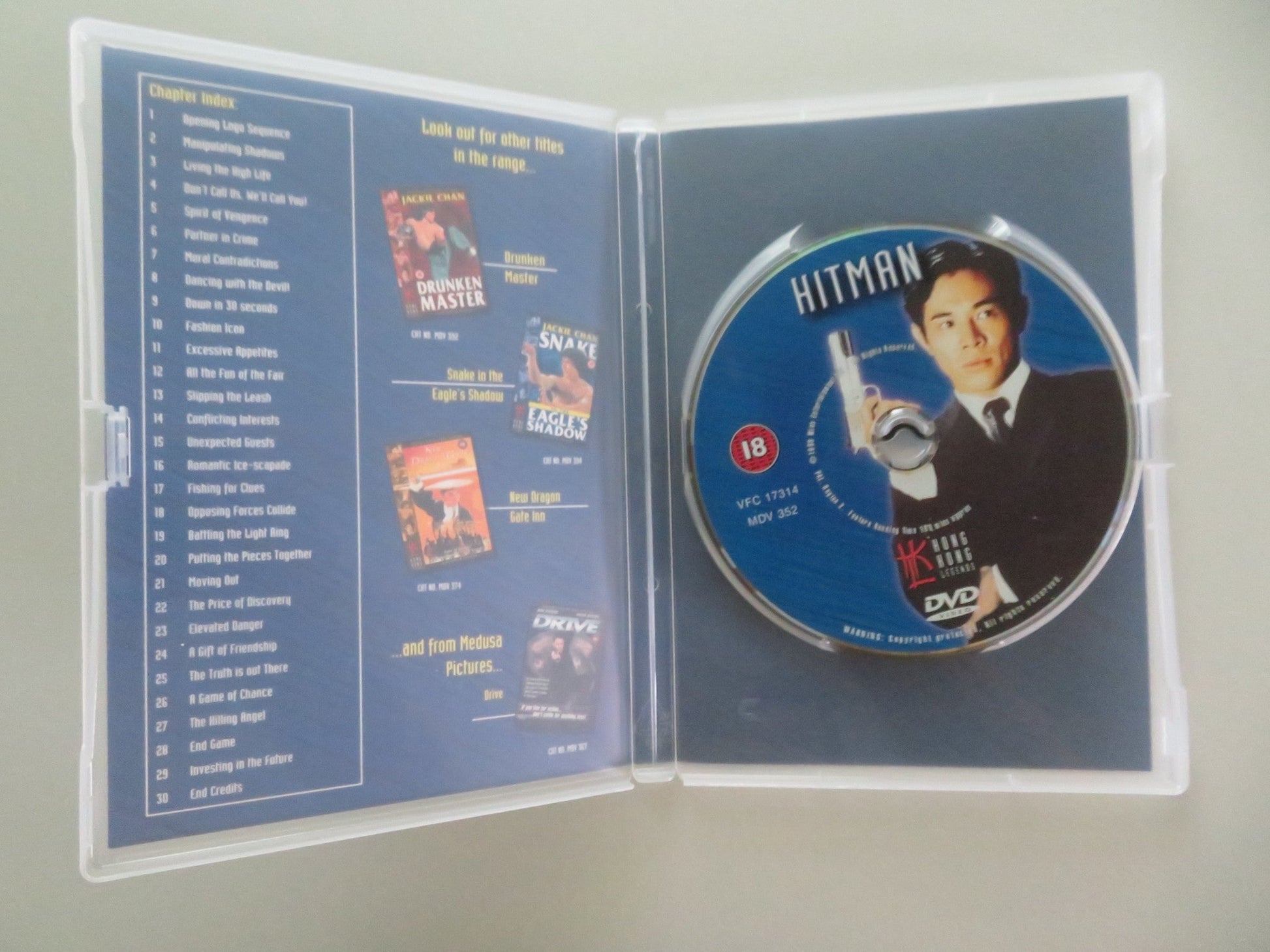 HITMAN (DVD) JET LI ERIC TSANG 1998 REGION 2 Movie posters