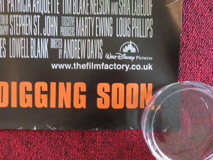 HOLES - A UK QUAD ROLLED POSTER DISNEY SHIA LA BEOUF SIGOURNEY WEAVER 2003 Movie posters