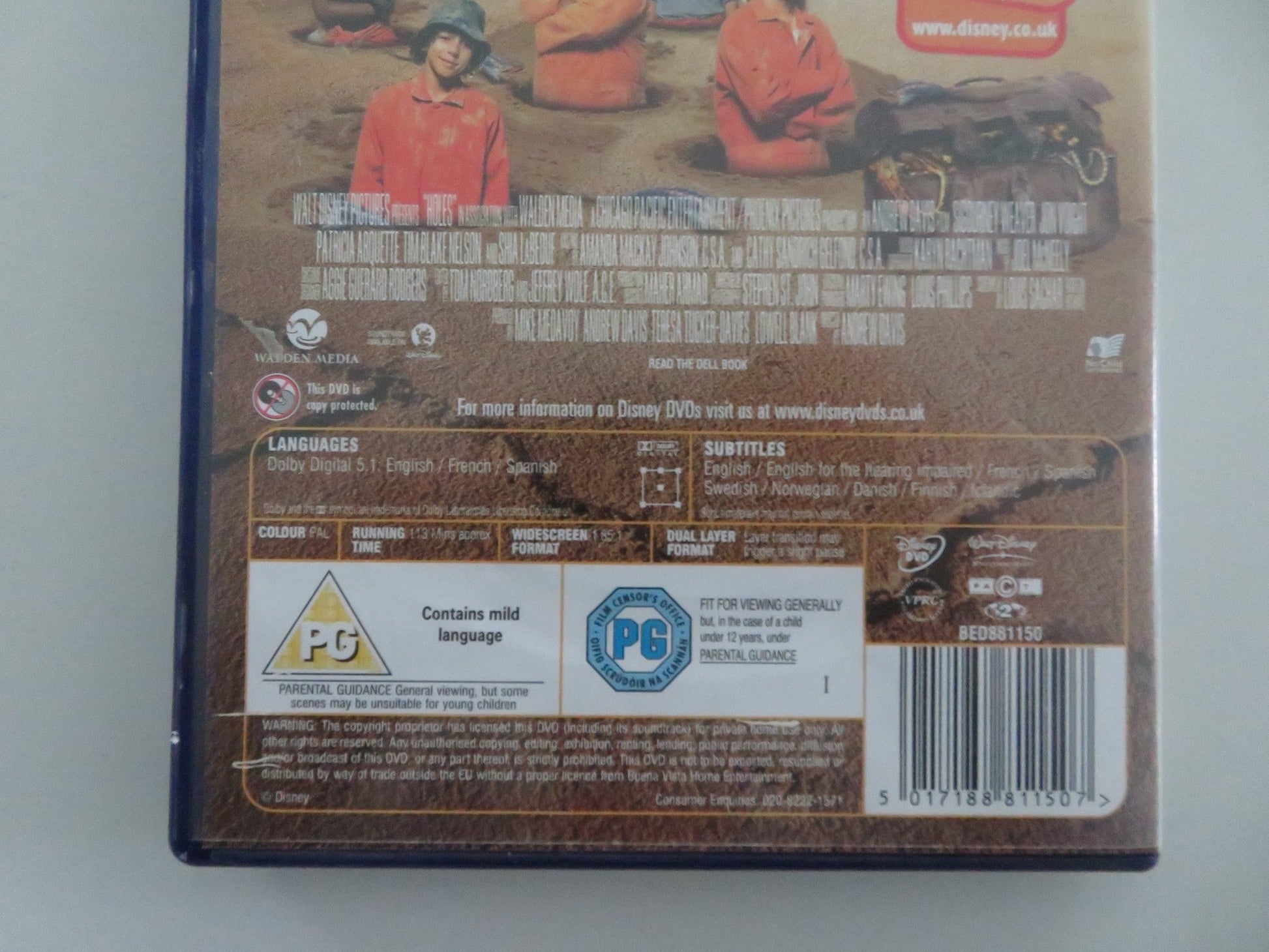 HOLES (DVD) DISNEY SHIA LABEOUF SIGOURNEY WEAVER 2003 REGION 2 Movie posters