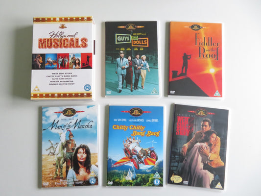 HOLLYWOOD MUSICALS - 5 DISCS (DVD BOXSET) NATALIE WOOD DICK VAN DYKE REGION 2 Movie posters