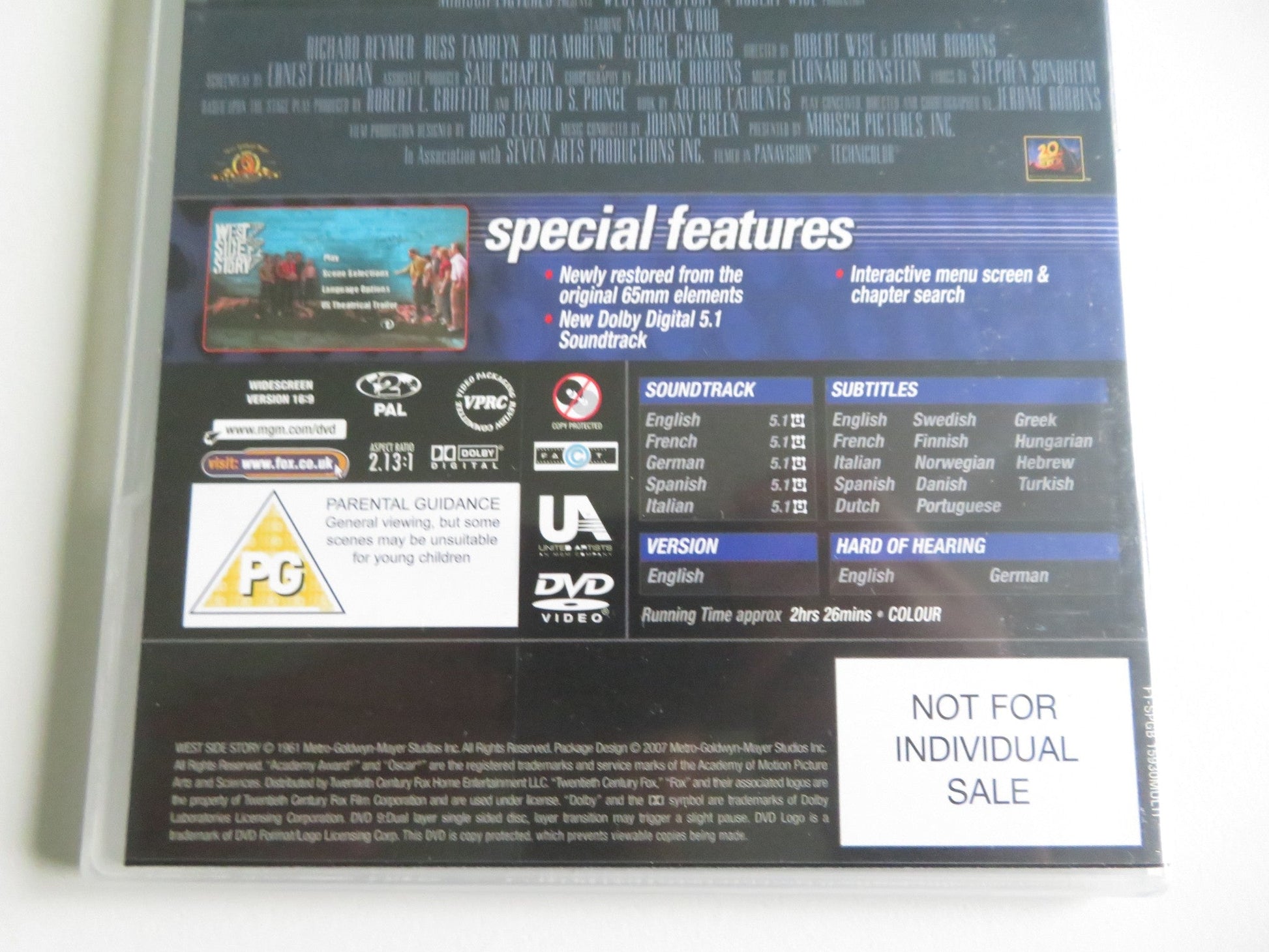 HOLLYWOOD MUSICALS - 5 DISCS (DVD BOXSET) NATALIE WOOD DICK VAN DYKE REGION 2 Movie posters