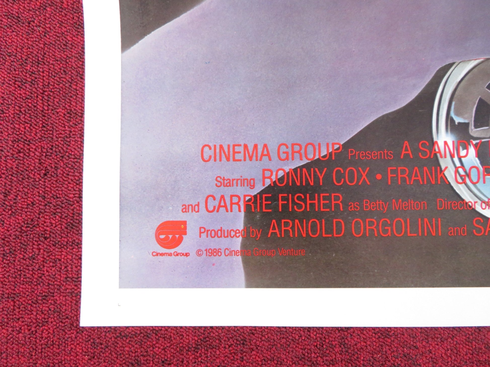 HOLLYWOOD VICE SQUAD US TRI FOLDED ONE SHEET ROLLED POSTER RONNY COX 1986 Rendezvous Cinema Movie posters