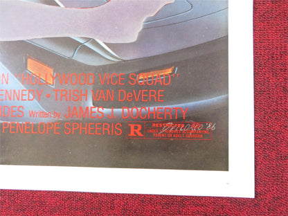 HOLLYWOOD VICE SQUAD US TRI FOLDED ONE SHEET ROLLED POSTER RONNY COX 1986 Rendezvous Cinema Movie posters