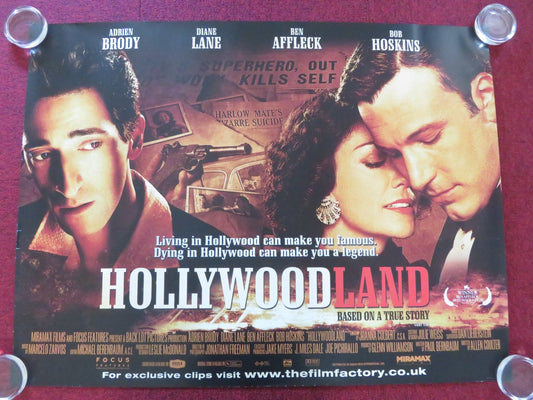 HOLLYWOODLAND UK QUAD ROLLED POSTER ADRIEN BRODY BEN AFFLECK 2006 Rendezvous Cinema Movie posters