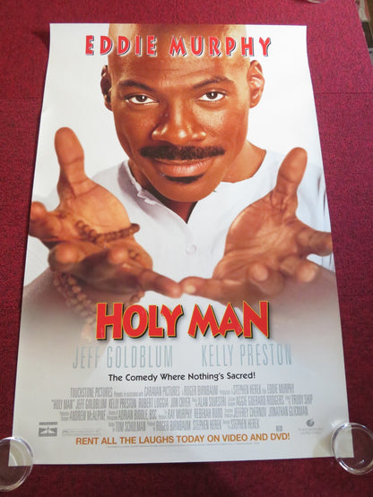 HOLY MAN DVD & VHS VIDEO POSTER ROLLED EDDIE MURPHY JEFF GOLDBLUM 1998 Rendezvous Cinema Movie posters