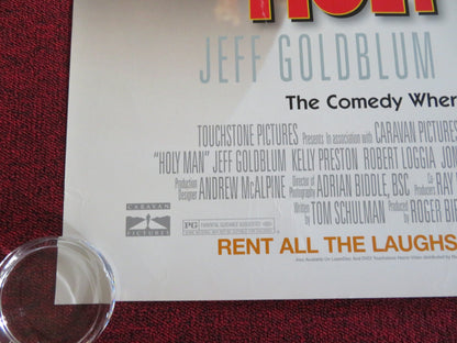 HOLY MAN DVD & VHS VIDEO POSTER ROLLED EDDIE MURPHY JEFF GOLDBLUM 1998 Rendezvous Cinema Movie posters