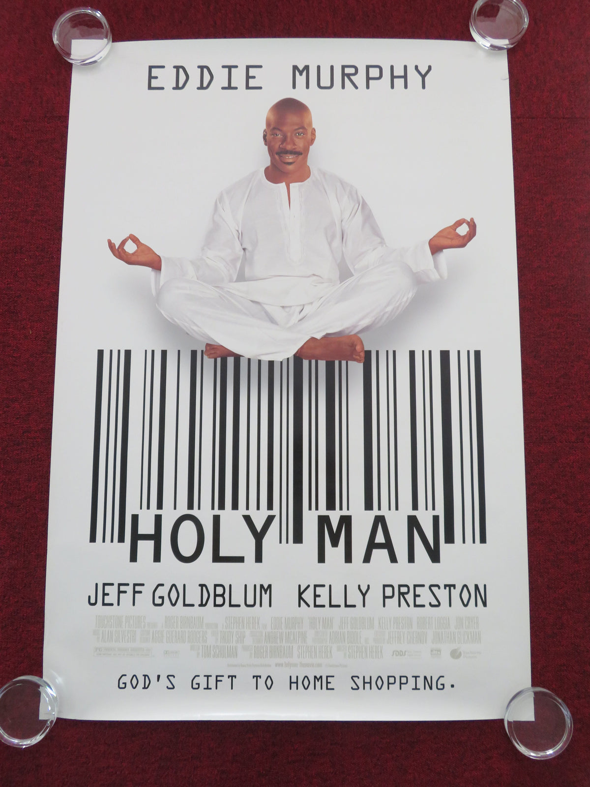 Holy Man US One Sheet Rolled Poster Eddie Murphy Jeff Goldblum 1998 Movie posters