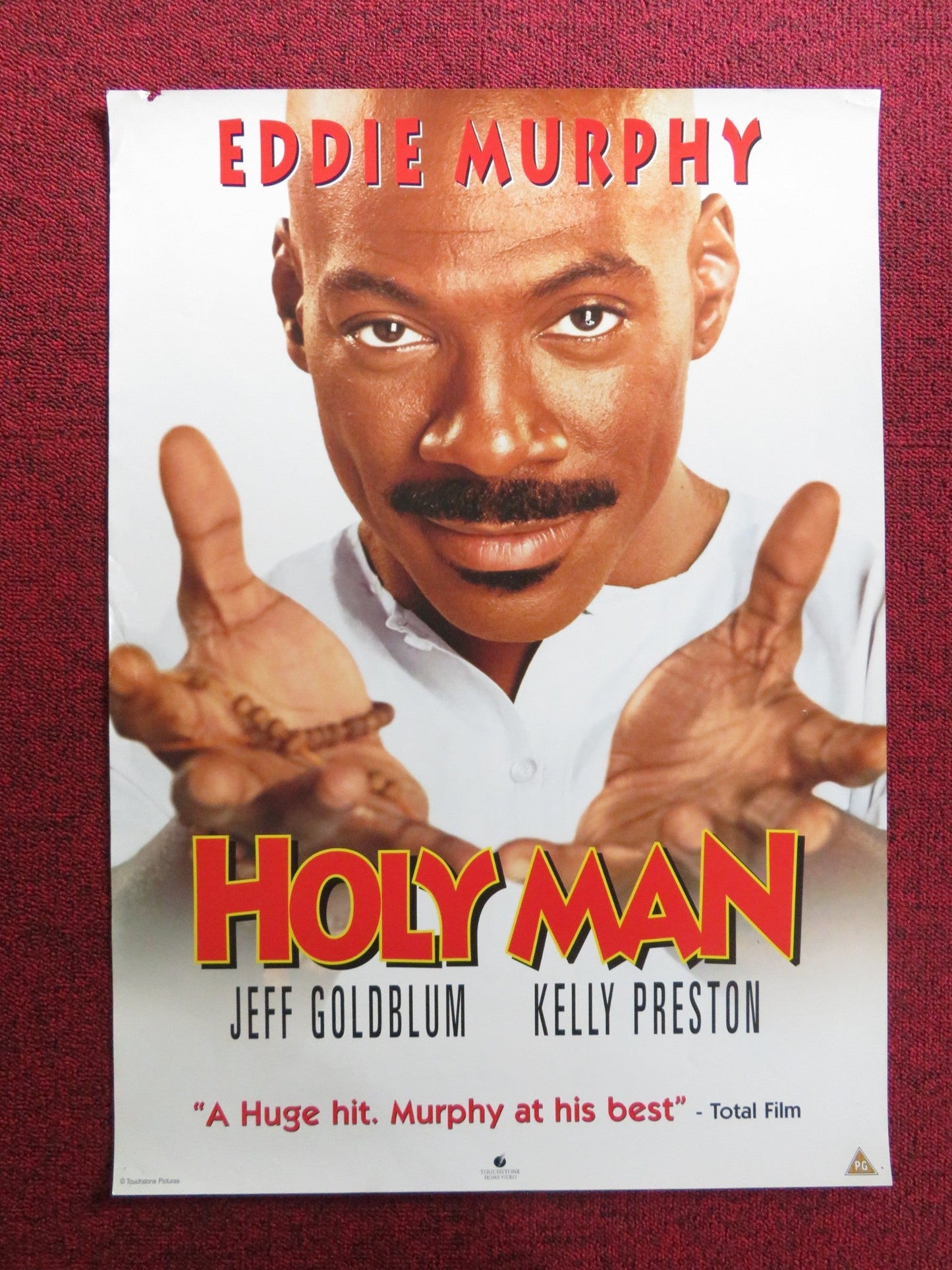 HOLY MAN VHS VIDEO POSTER EDDIE MURPHY JEFF GOLDBLUM 1998 Rendezvous Cinema Movie posters