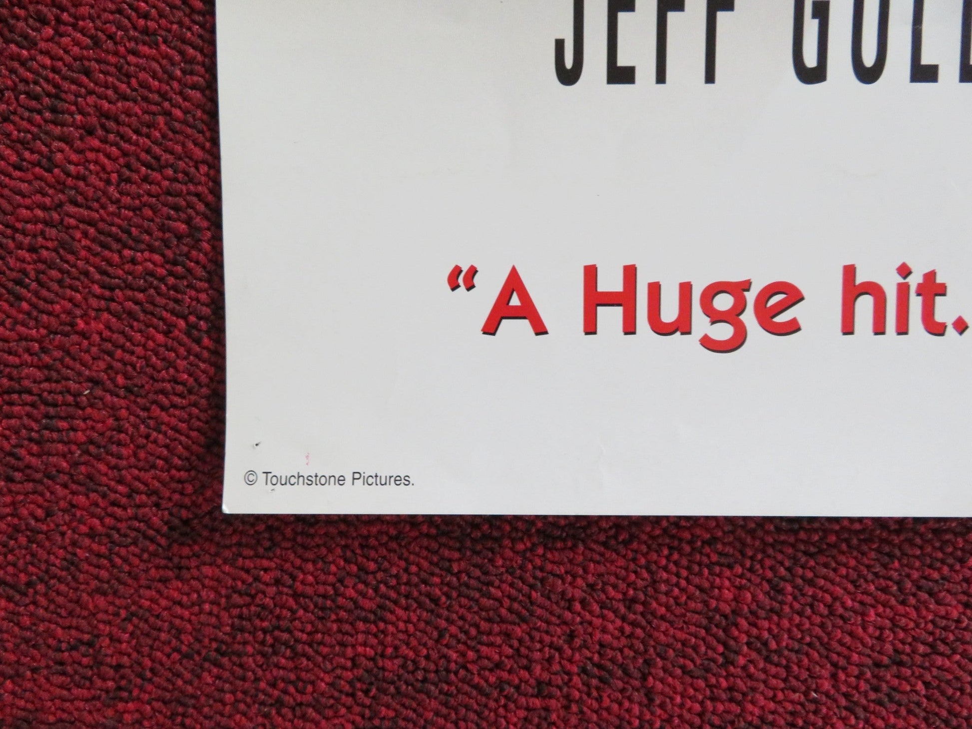 HOLY MAN VHS VIDEO POSTER EDDIE MURPHY JEFF GOLDBLUM 1998 Rendezvous Cinema Movie posters