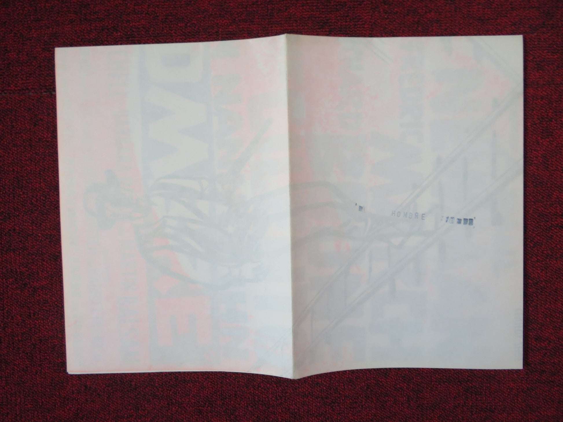 HOMBRE - A GERMAN A1 POSTER FOLDED PAUL NEWMAN FREDRIC MARCH 1967 Rendezvous Cinema Movie posters