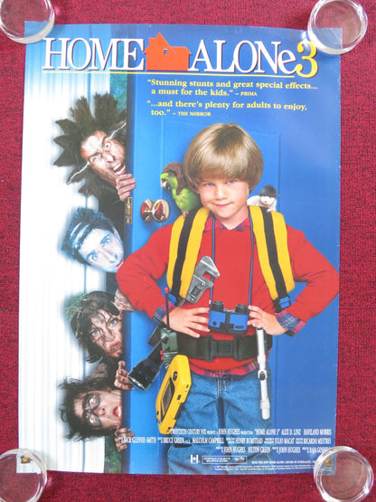 HOME ALONE 3 VHS VIDEO POSTER ROLLED ALEX D.LINZ OLEK KRUPA 1997 Rendezvous Cinema Movie posters
