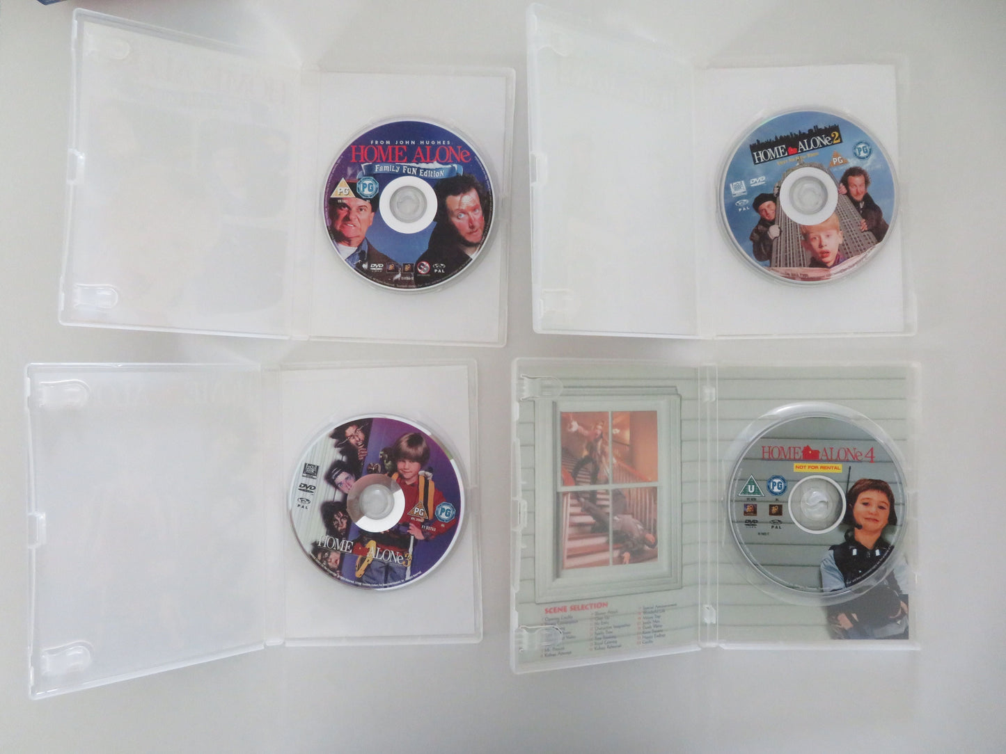 Home Alone Family Fun Pack, Movies 1, 2, 3, and 4 (DVD BoxSet) 1990 Region 2 Movie posters