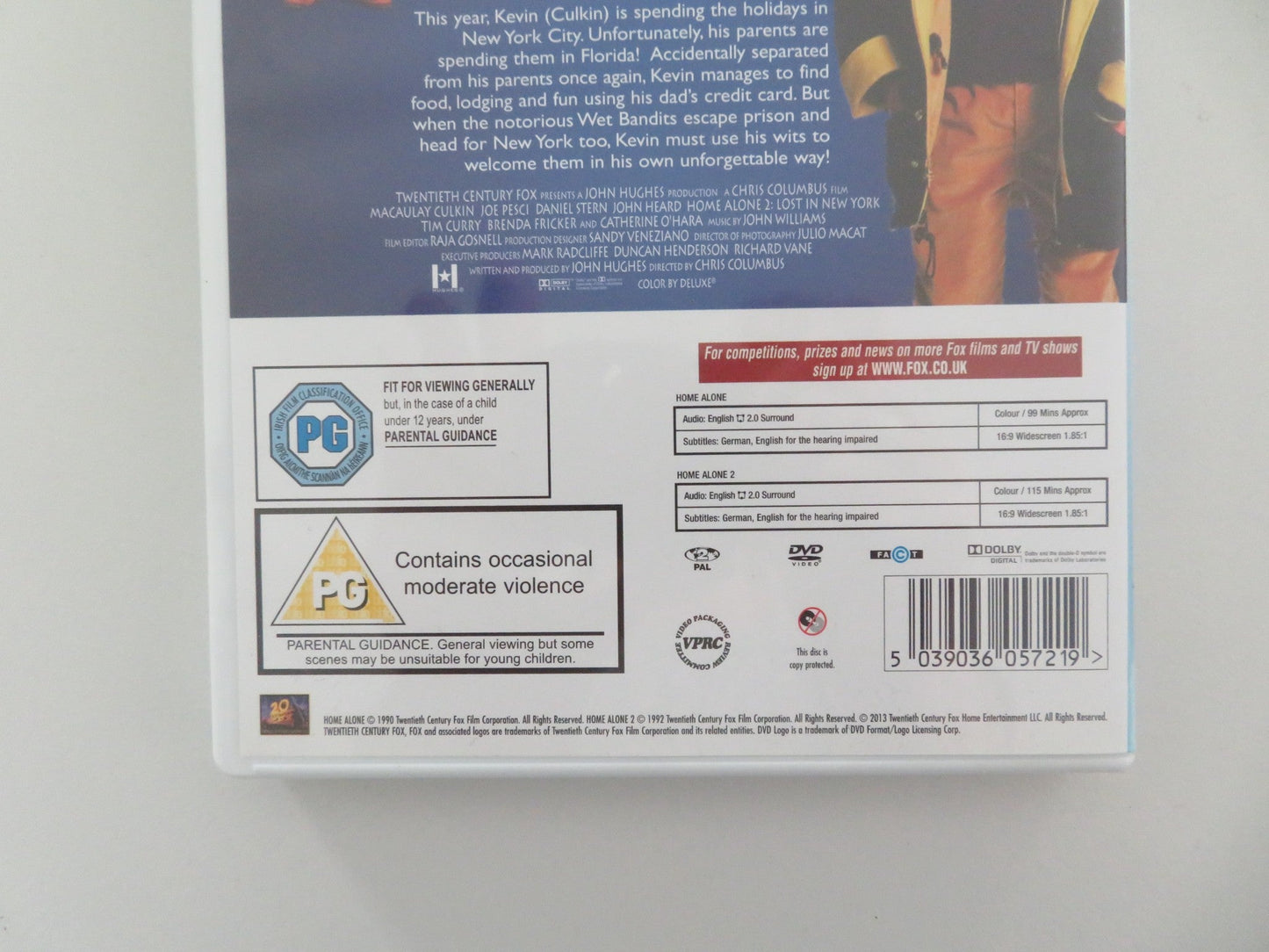 HOME ALONE + HOME ALONE 2 - DOUBLE PACK (DVD) MACAULEY CULKIN 1990 REGION 2 Movie posters