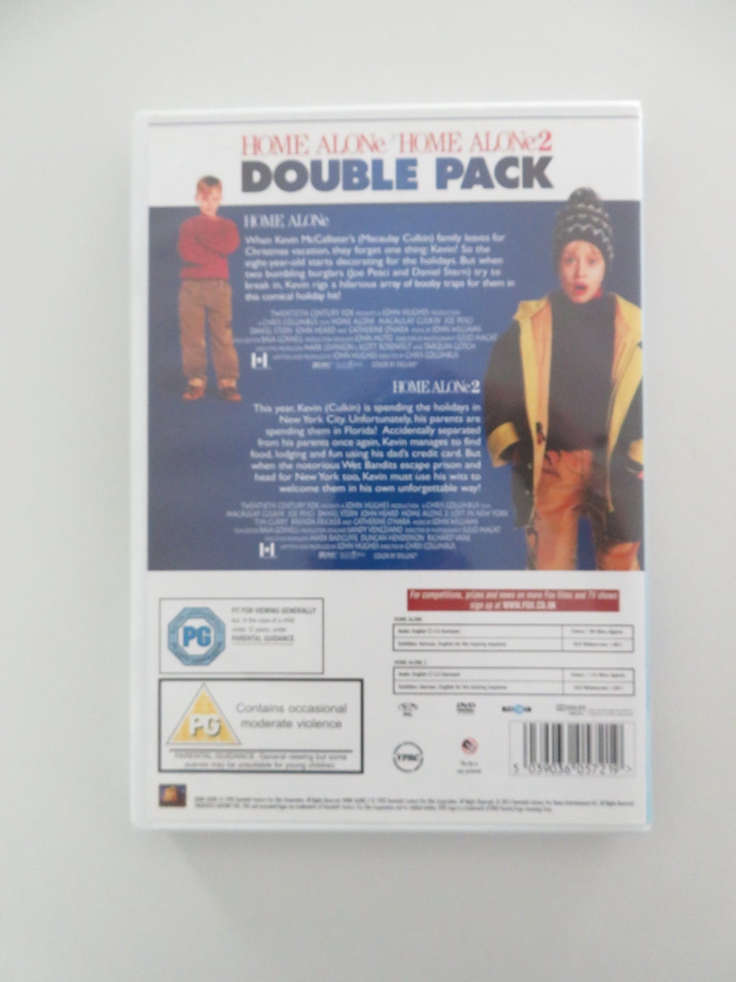 HOME ALONE + HOME ALONE 2 - DOUBLE PACK (DVD) MACAULEY CULKIN 1990 REGION 2 Movie posters