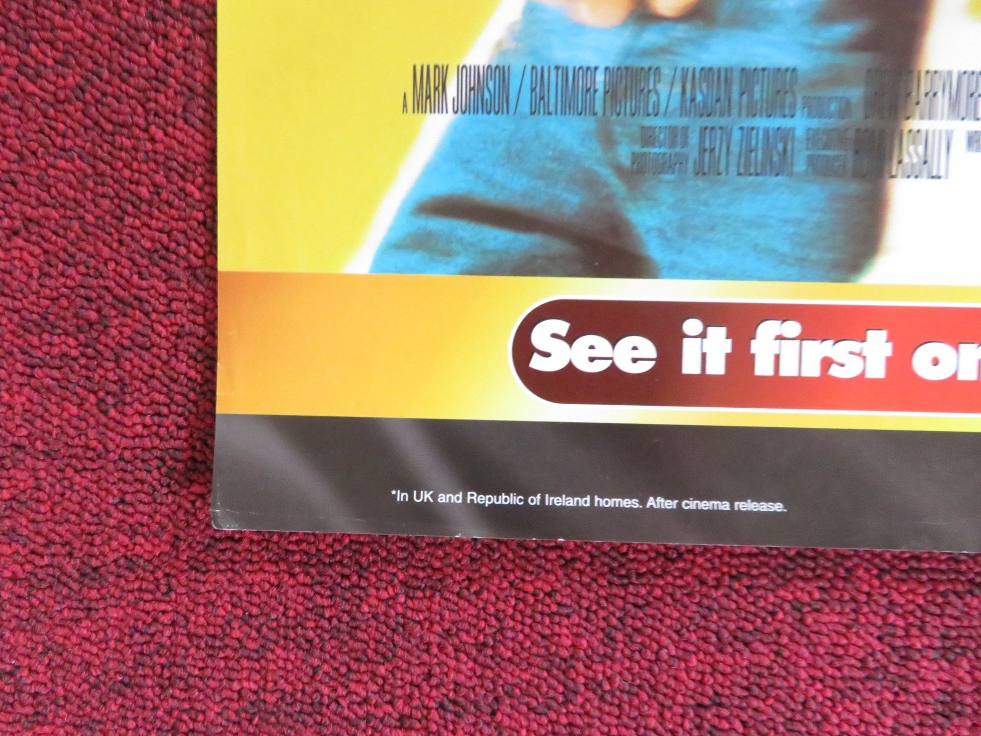 HOME FRIES VHS VIDEO POSTER DREW BARRYMORE LUKE WILSON 1999 Rendezvous Cinema Movie posters