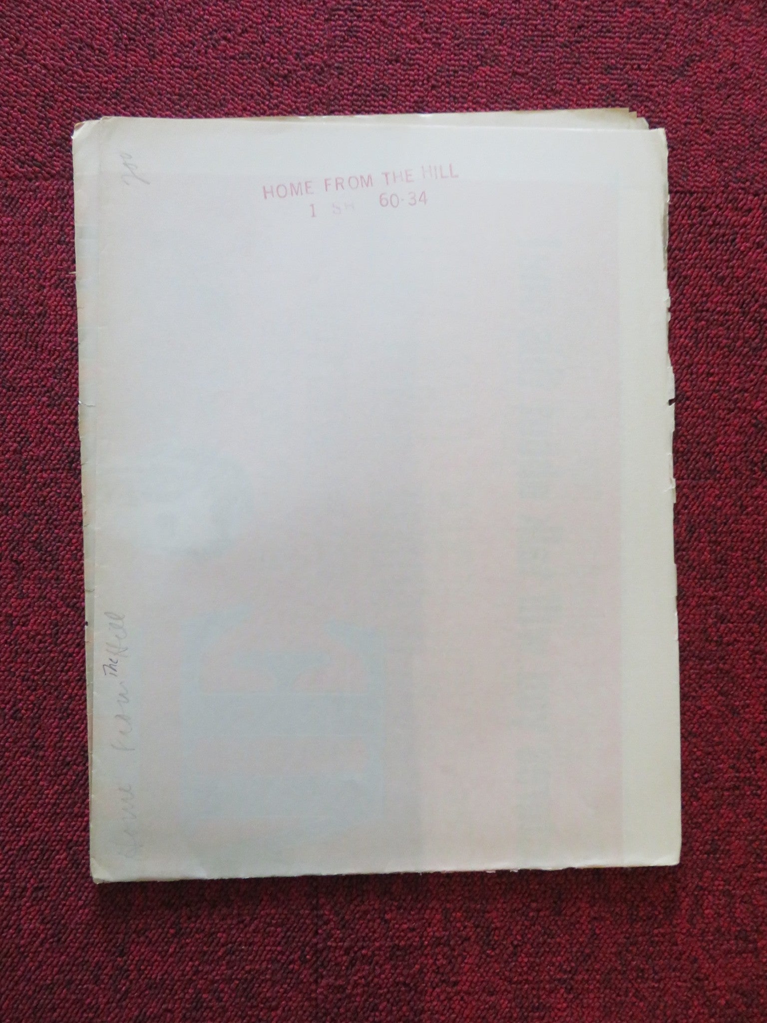 HOME FROM THE HILL FOLDED US ONE SHEET POSTER ROBERT MITCHUM ELEANOR PARKER 1960 Rendezvous Cinema Movie posters