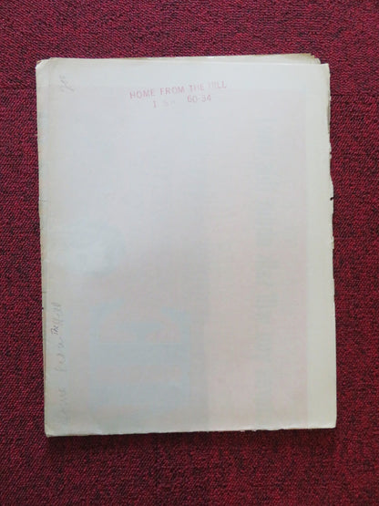 HOME FROM THE HILL FOLDED US ONE SHEET POSTER ROBERT MITCHUM ELEANOR PARKER 1960 Rendezvous Cinema Movie posters