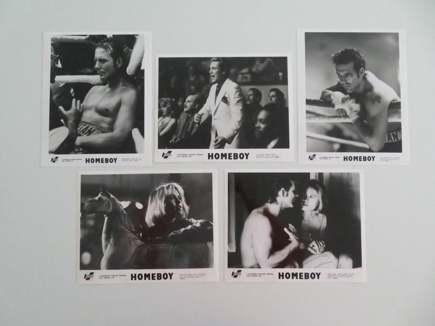 HOMEBOY MOVIE STILL PHOTO LOT OF 5 MICKEY ROURKE CHRISTOPHER WALKEN 1988 - Rendezvous Cinema