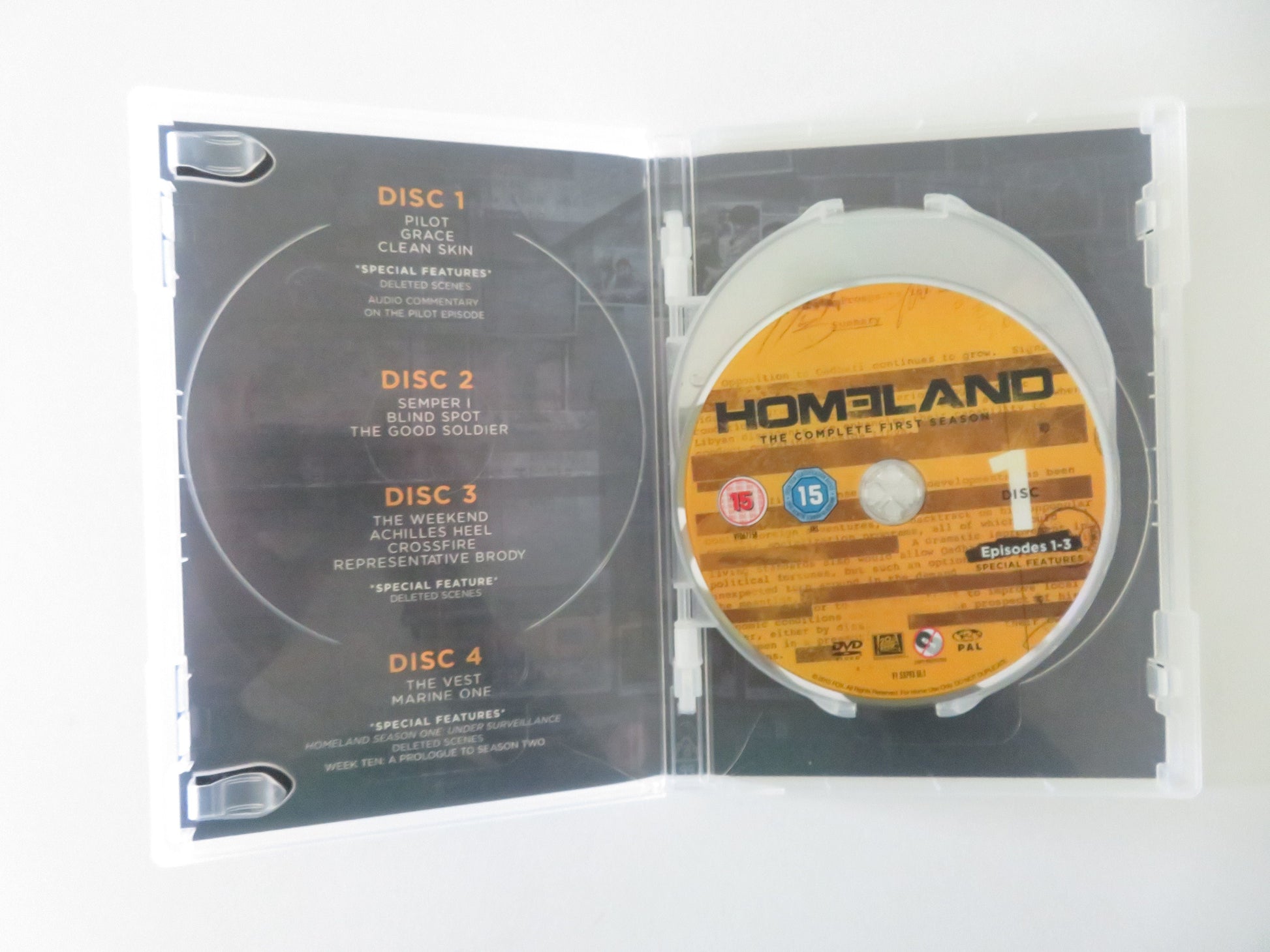 Homeland - The Complete First Season (DVD) Damian Lewis C. Danes 2011 Region 2 Movie posters