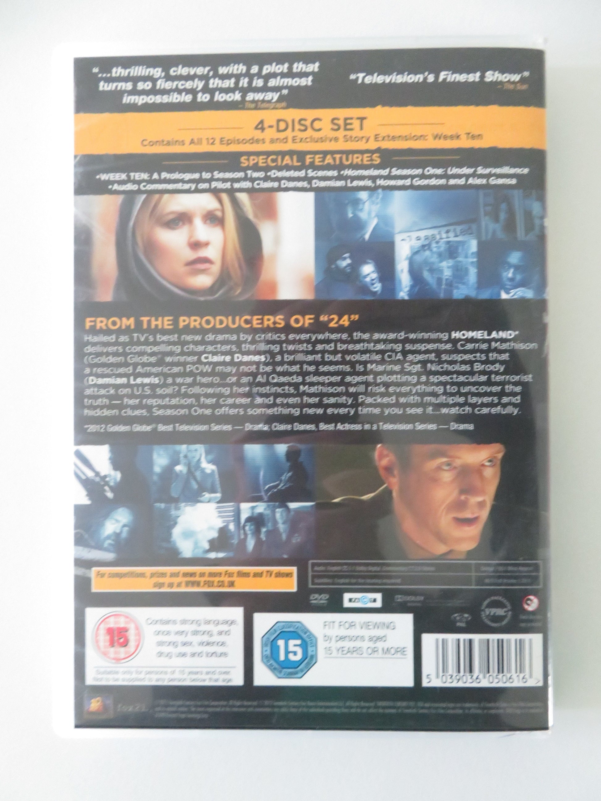 Homeland - The Complete First Season (DVD) Damian Lewis C. Danes 2011 Region 2 Movie posters