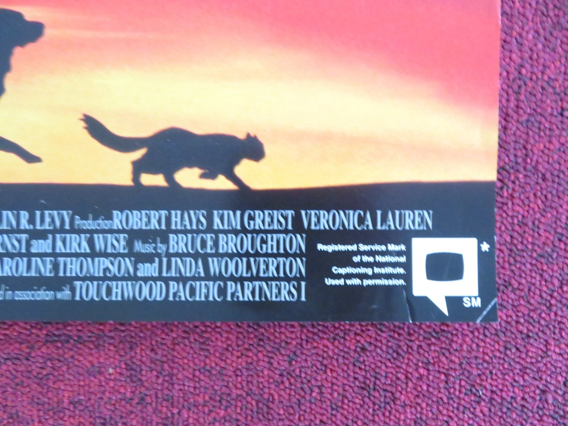 HOMEWARD BOUND: THE INCREDIBLE JOURNEY VHS VIDEO POSTER DISNEY DON ALDER 1993 Rendezvous Cinema Movie posters