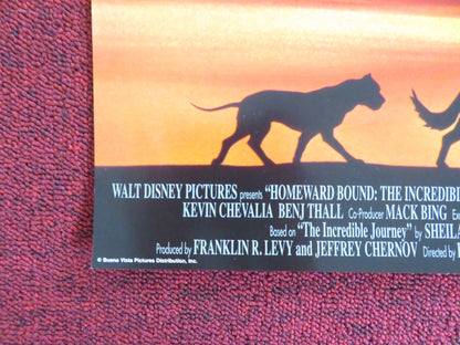 HOMEWARD BOUND: THE INCREDIBLE JOURNEY VHS VIDEO POSTER DISNEY DON ALDER 1993 Rendezvous Cinema Movie posters