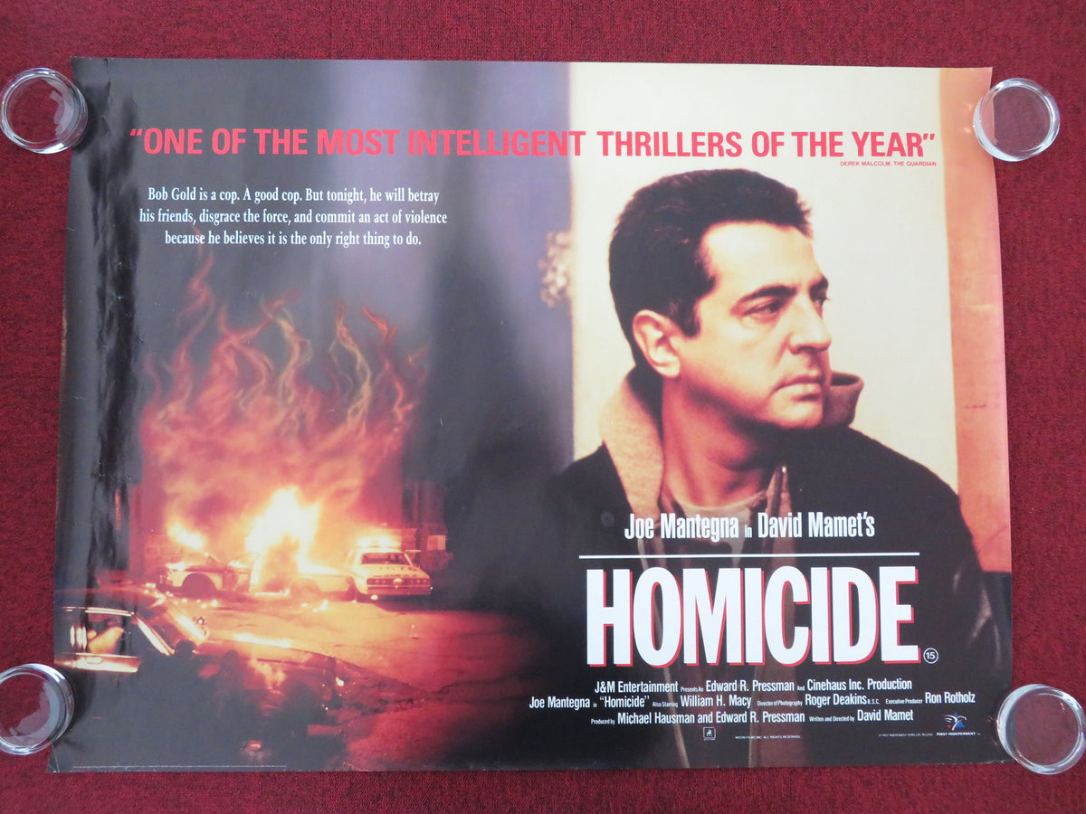 Homicide UK Quad Rolled Poster Joe Mantegna William H. Macy 1991 Movie posters