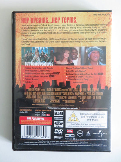 HONEY (DVD) JESSICA ALBA MEKHI PHIFER 2003 REGION 2 Movie posters