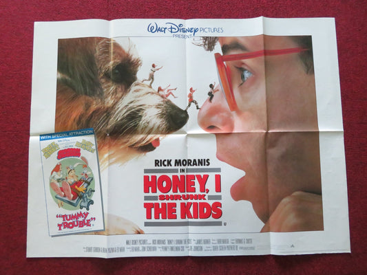 HONEY I SHRUNK THE KIDS UK QUAD POSTER FOLDED DISNEY RICK MORANIS 1989 - Rendezvous Cinema