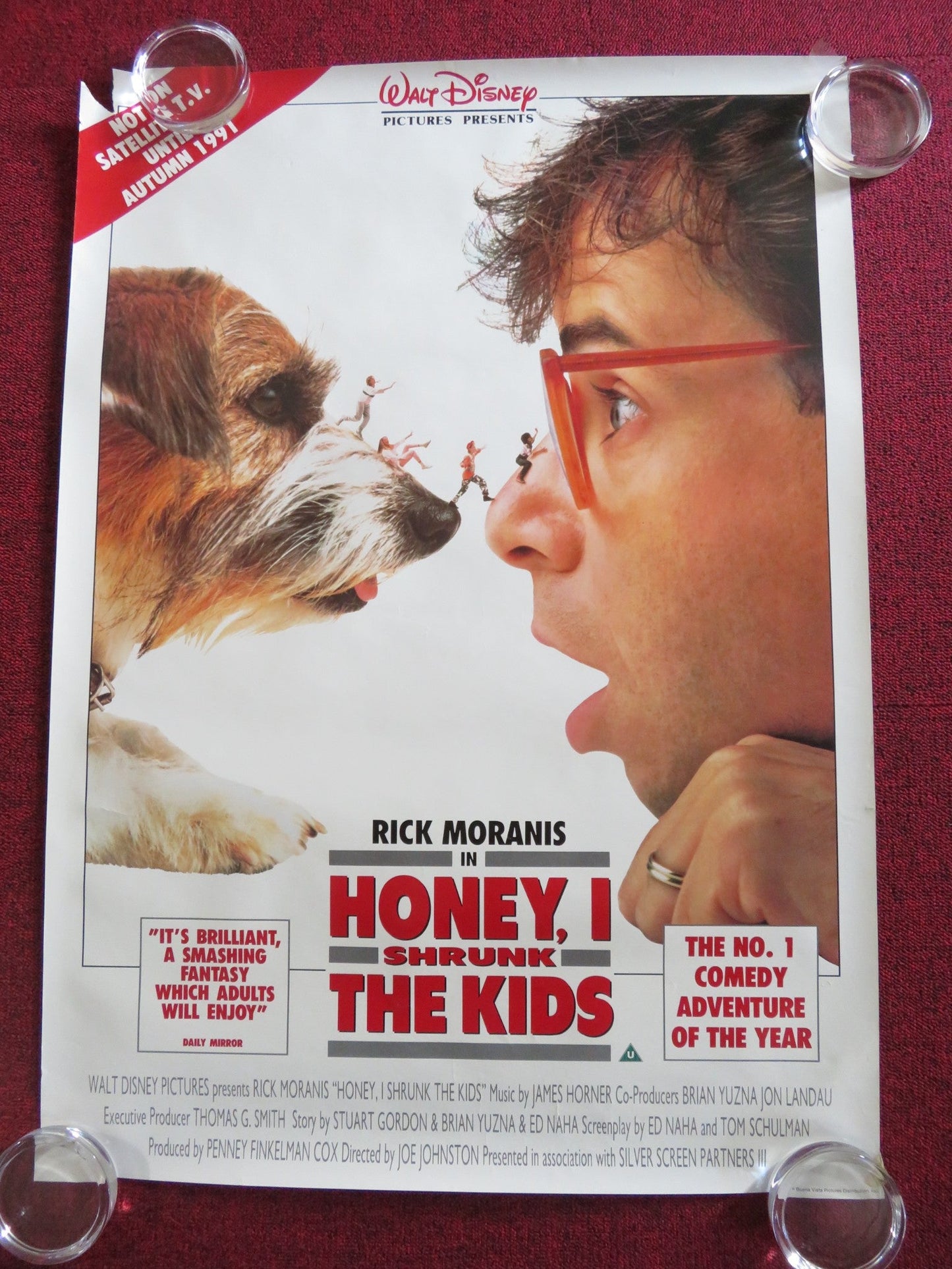 HONEY, I SHRUNK THE KIDS VHS VIDEO POSTER ROLLED RICK MORANIS MATT FREWER 1989 Rendezvous Cinema Movie posters