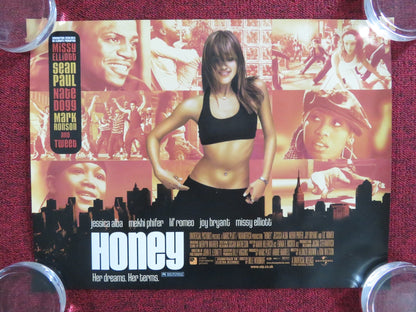 HONEY UK MINI QUAD POSTER JESSICA ALBA MISSY ELLIOTT 2003 Rendezvous Cinema Movie posters