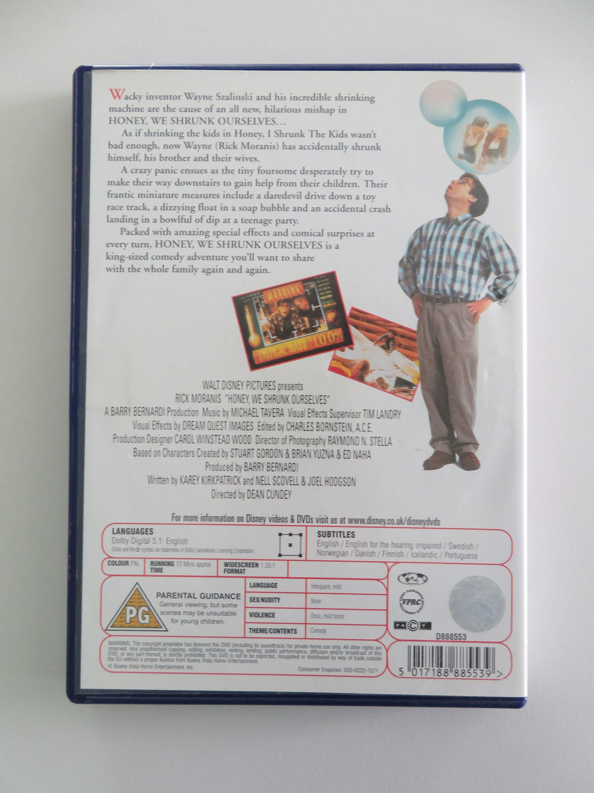 Honey, We Shrunk Ourselves! (DVD) Rick Moranis Eve Gordon 1997 Region 2 Movie posters