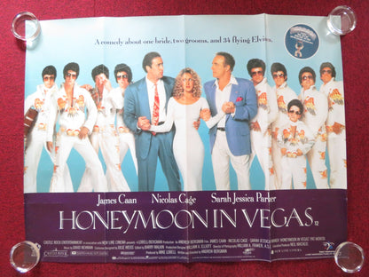 HONEYMOON IN VEGAS UK QUAD ROLLED POSTER JAMES CAAN NICOLAS CAGE 1992 Rendezvous Cinema Movie posters