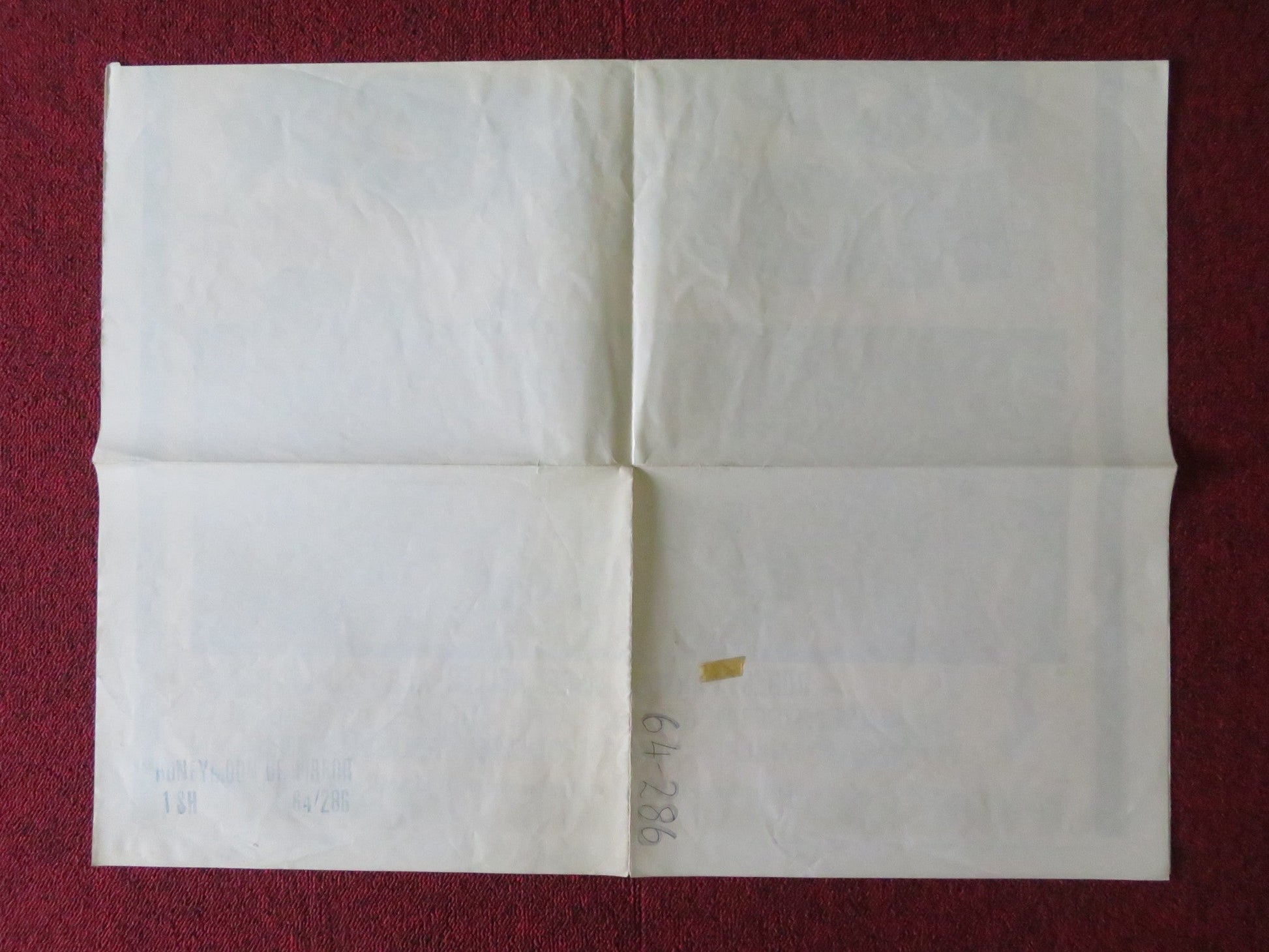 HONEYMOON OF HORROR FOLDED US ONE SHEET POSTER ROBERT PARSONS ABBEY HELLER 1964 Movie posters
