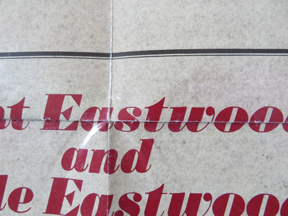 HONKYTONK MAN FOLDED US ONE SHEET POSTER CLINT & KYLE EASTWOOD 1982 Rendezvous Cinema Movie posters