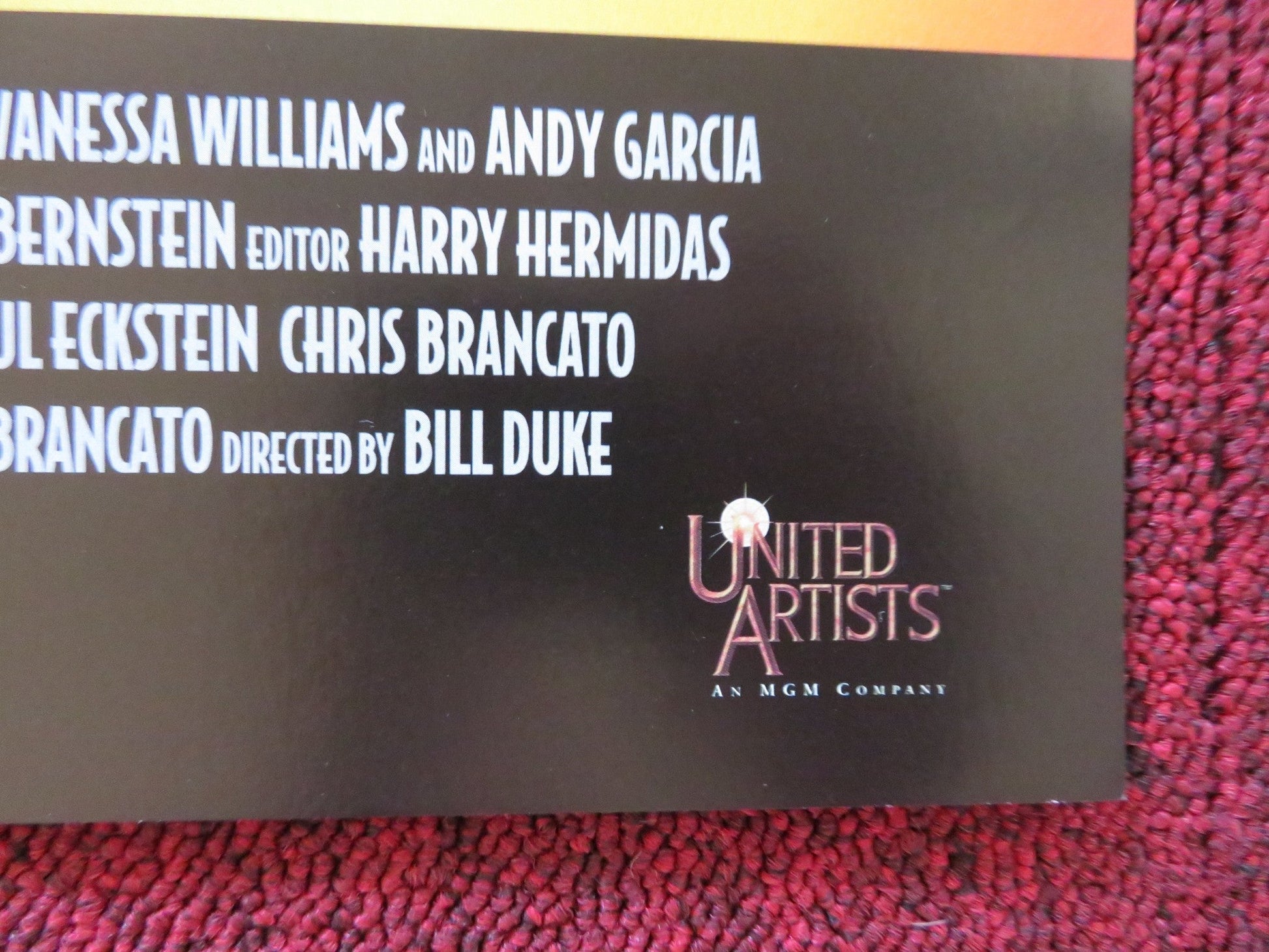 HOODLUM VHS VIDEO POSTER LAURENCE FISHBURNE TIM ROTH 1997 Rendezvous Cinema Movie posters