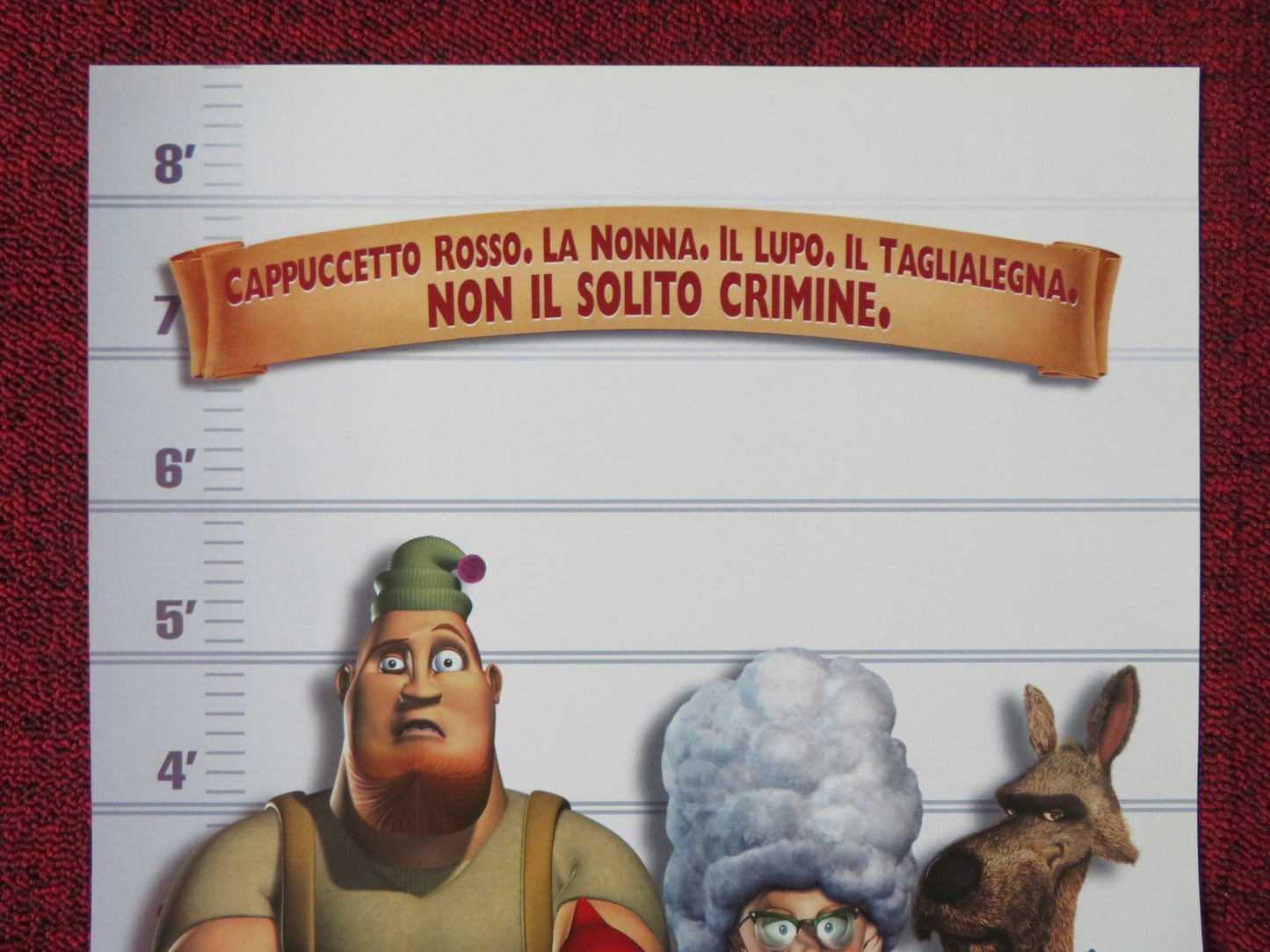 HOODWINKED! ITALIAN LOCANDINA POSTER ANNE HATHAWAY GLENN CLOSE 2005 Rendezvous Cinema Movie posters