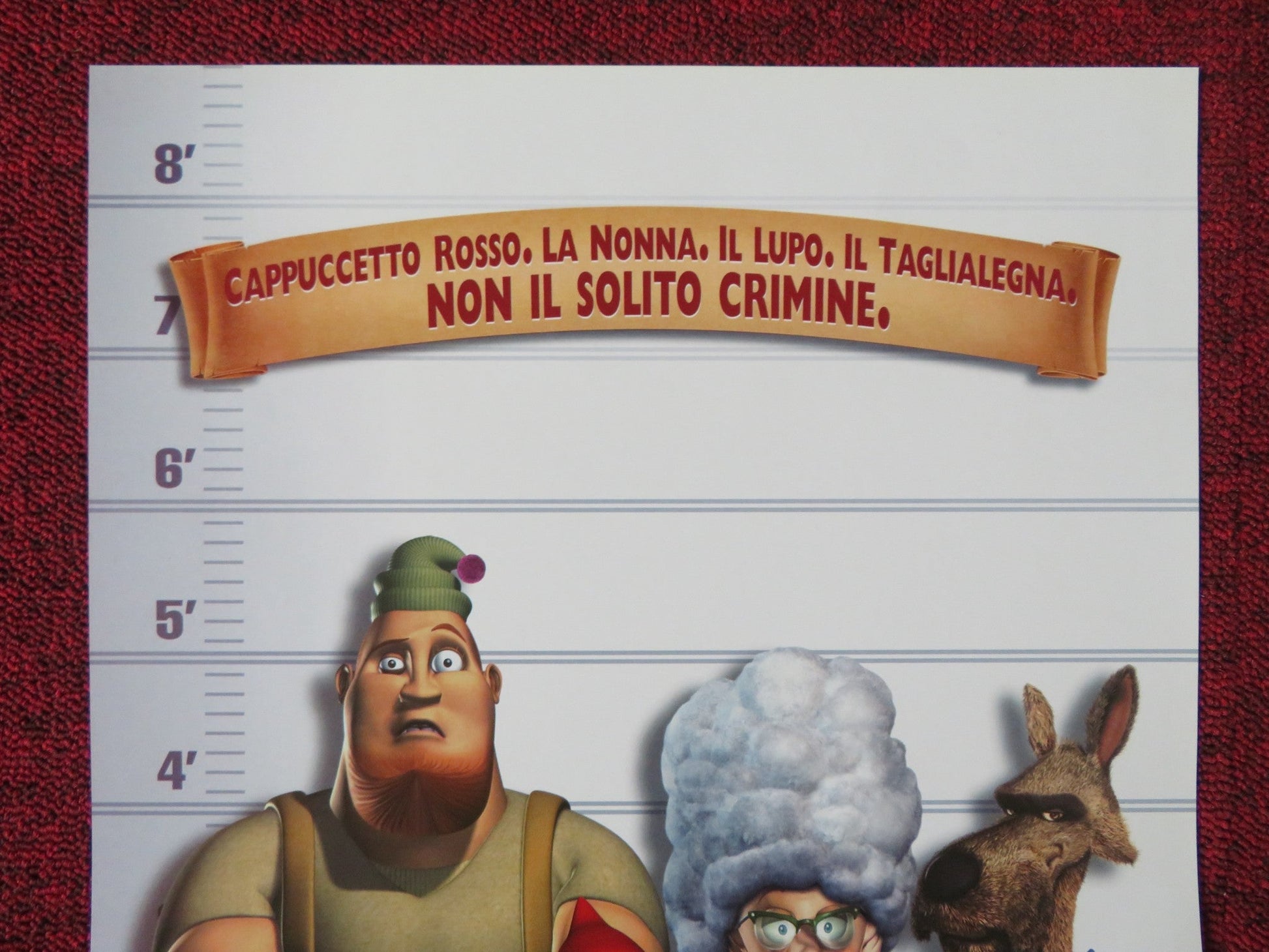 HOODWINKED! ITALIAN LOCANDINA POSTER ANNE HATHAWAY GLENN CLOSE 2005 Rendezvous Cinema Movie posters
