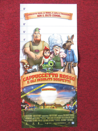 HOODWINKED! ITALIAN LOCANDINA POSTER ANNE HATHAWAY GLENN CLOSE 2005 Rendezvous Cinema Movie posters