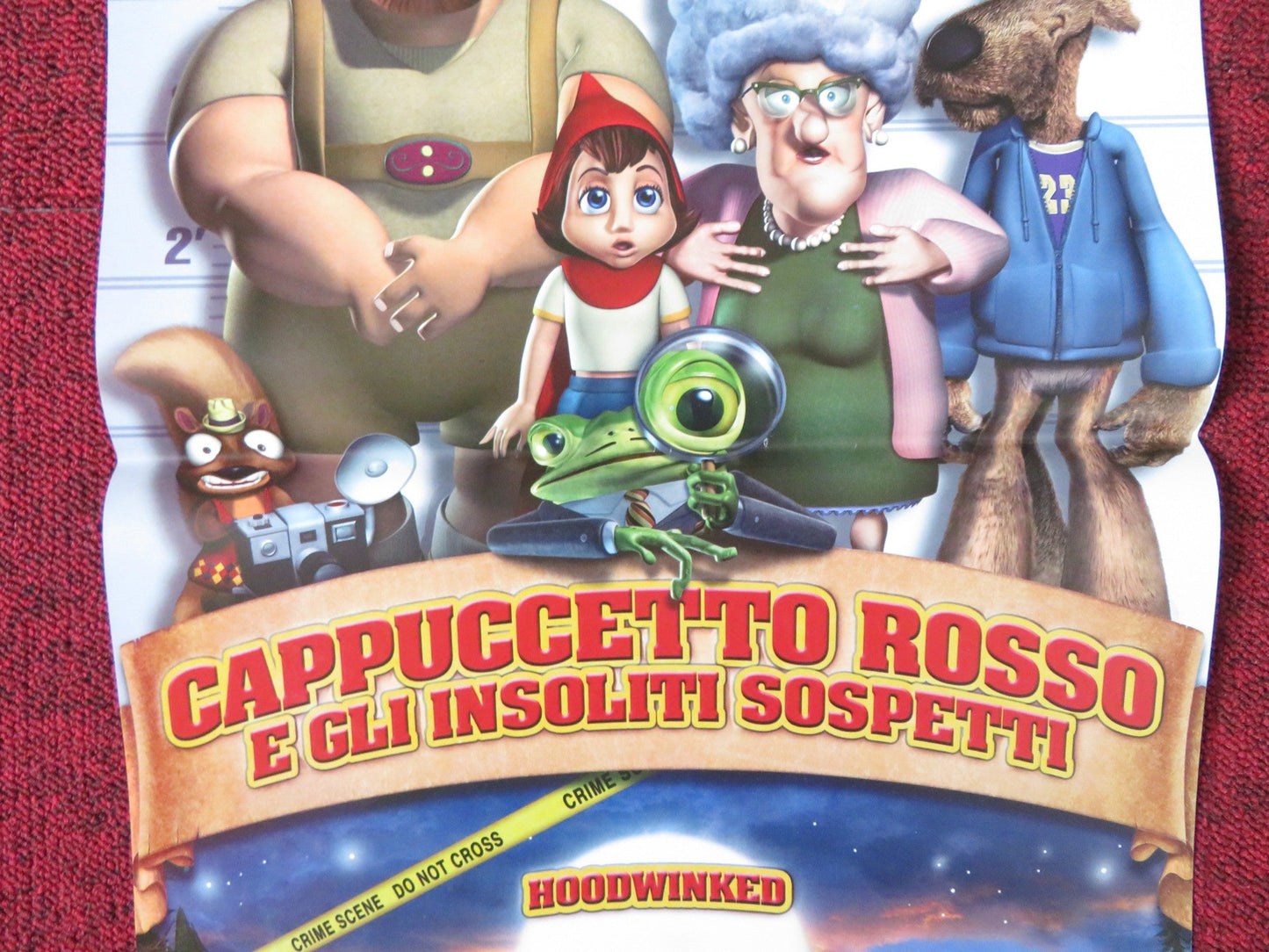 HOODWINKED! ITALIAN LOCANDINA POSTER ANNE HATHAWAY GLENN CLOSE 2005 Rendezvous Cinema Movie posters