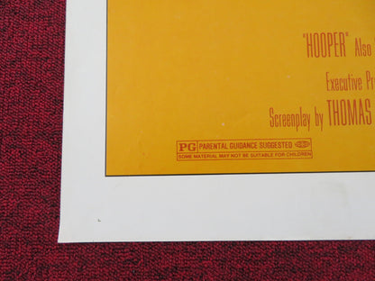 HOOPER - STYLE C FOLDED US ONE SHEET POSTER BURT REYNOLDS SALLY FIELD 1978 Rendezvous Cinema Movie posters