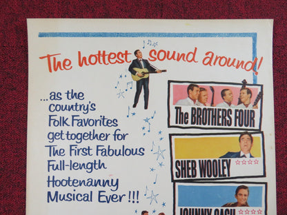 HOOTENANNY HOOT US INSERT POSTER PETER BRECK RUTA LEE 1963 Rendezvous Cinema Movie posters