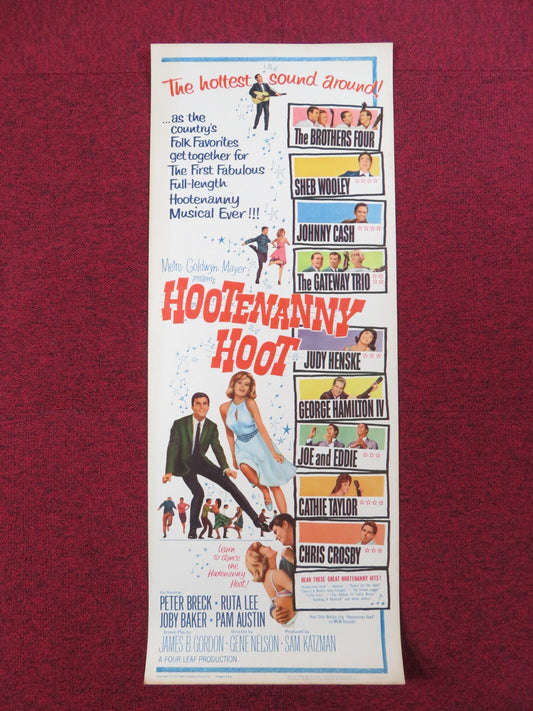 HOOTENANNY HOOT US INSERT POSTER PETER BRECK RUTA LEE 1963 Rendezvous Cinema Movie posters