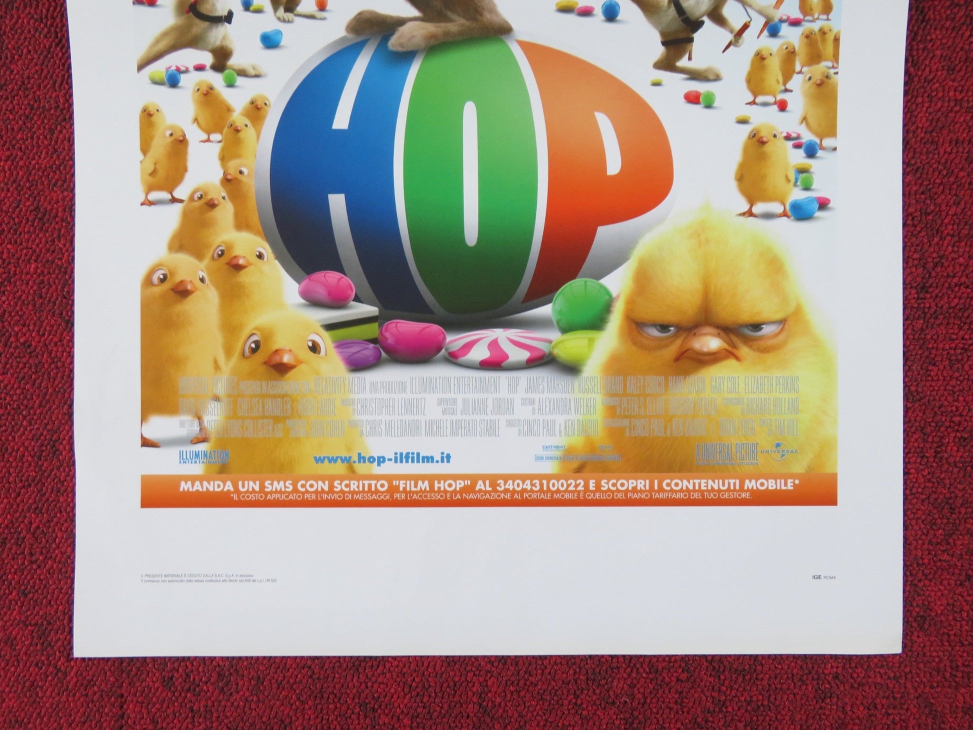 HOP ITALIAN LOCANDINA POSTER JAMES MARSDEN KALEY CUOCO 2011 Rendezvous Cinema Movie posters