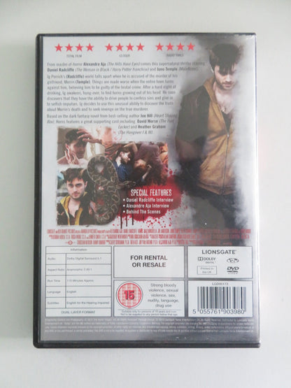 Horns (DVD) Daniel Radcliffe Juno Temple 2013 Region 2 Movie posters