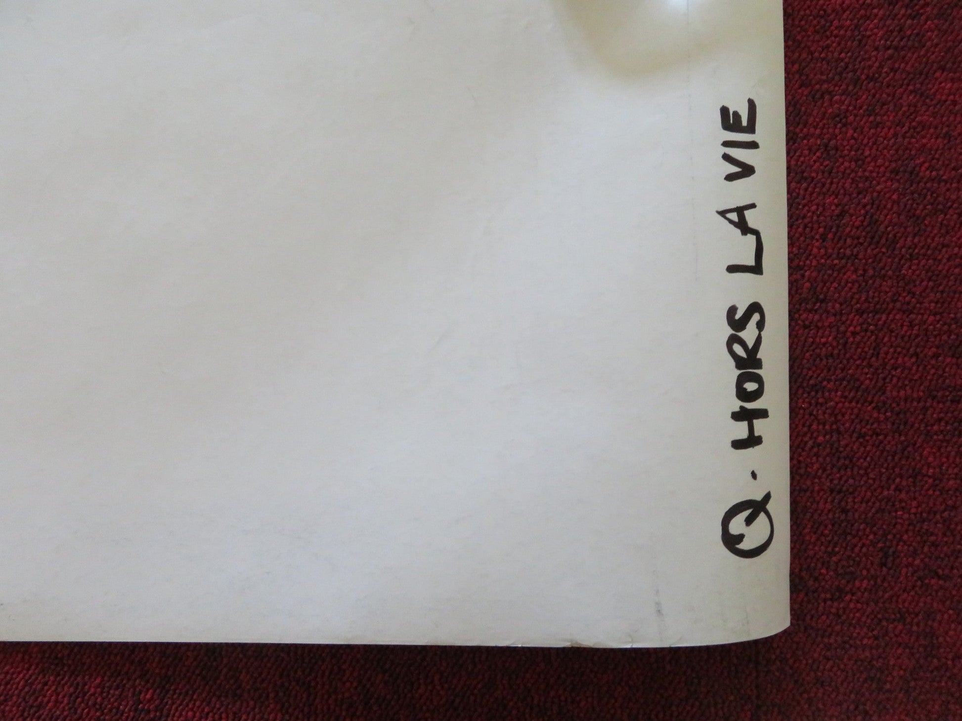 HORS LA VIE UK QUAD ROLLED POSTER HIPPOLYTE GIRADOT HUSSEIN SBEITY 1991 Rendezvous Cinema Movie posters