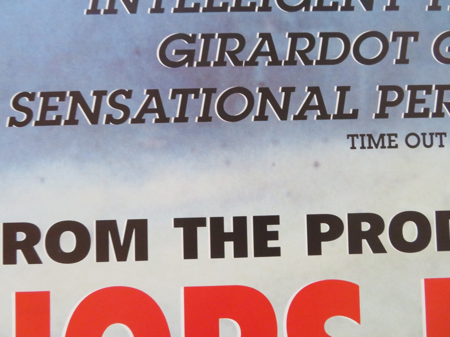 HORS LA VIE UK QUAD ROLLED POSTER HIPPOLYTE GIRADOT HUSSEIN SBEITY 1991 Rendezvous Cinema Movie posters