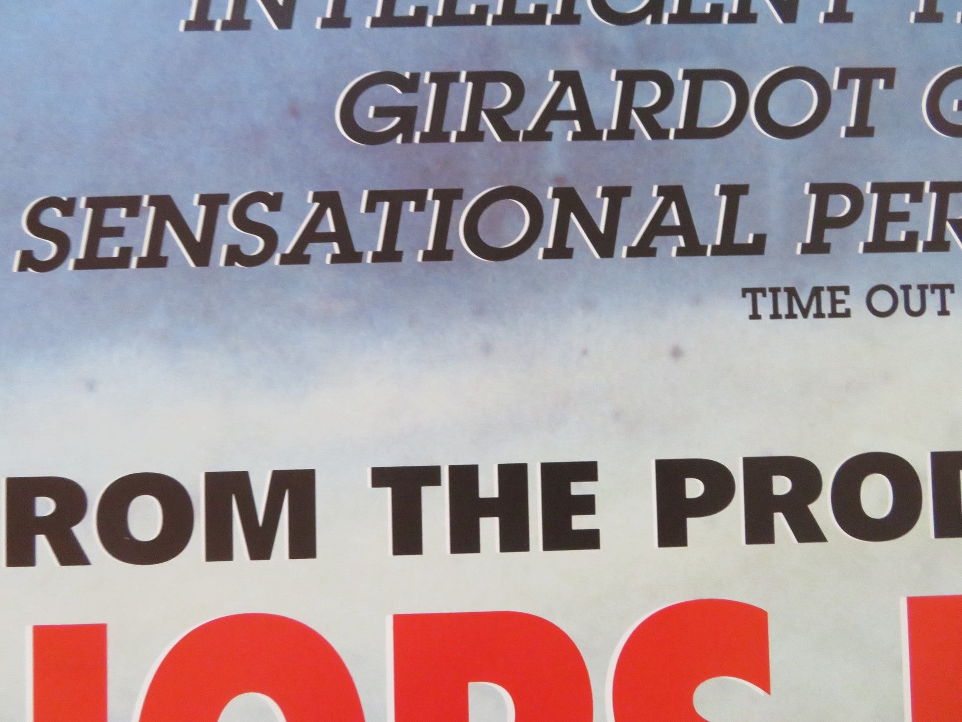 HORS LA VIE UK QUAD ROLLED POSTER HIPPOLYTE GIRADOT HUSSEIN SBEITY 1991 Rendezvous Cinema Movie posters