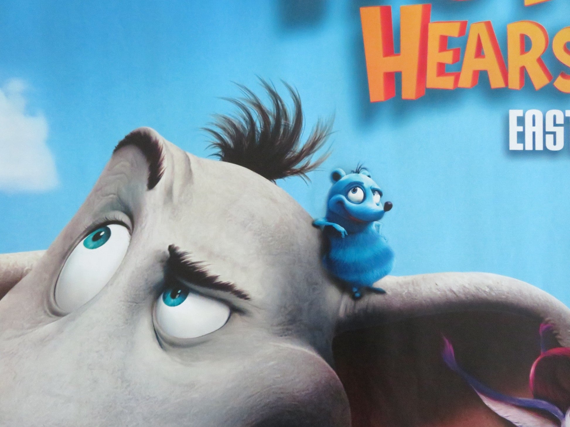 HORTON HEARS A WHO! UK QUAD ROLLED POSTER DR SEUSS JIM CARREY STEVE CARELL 2008 - Rendezvous Cinema