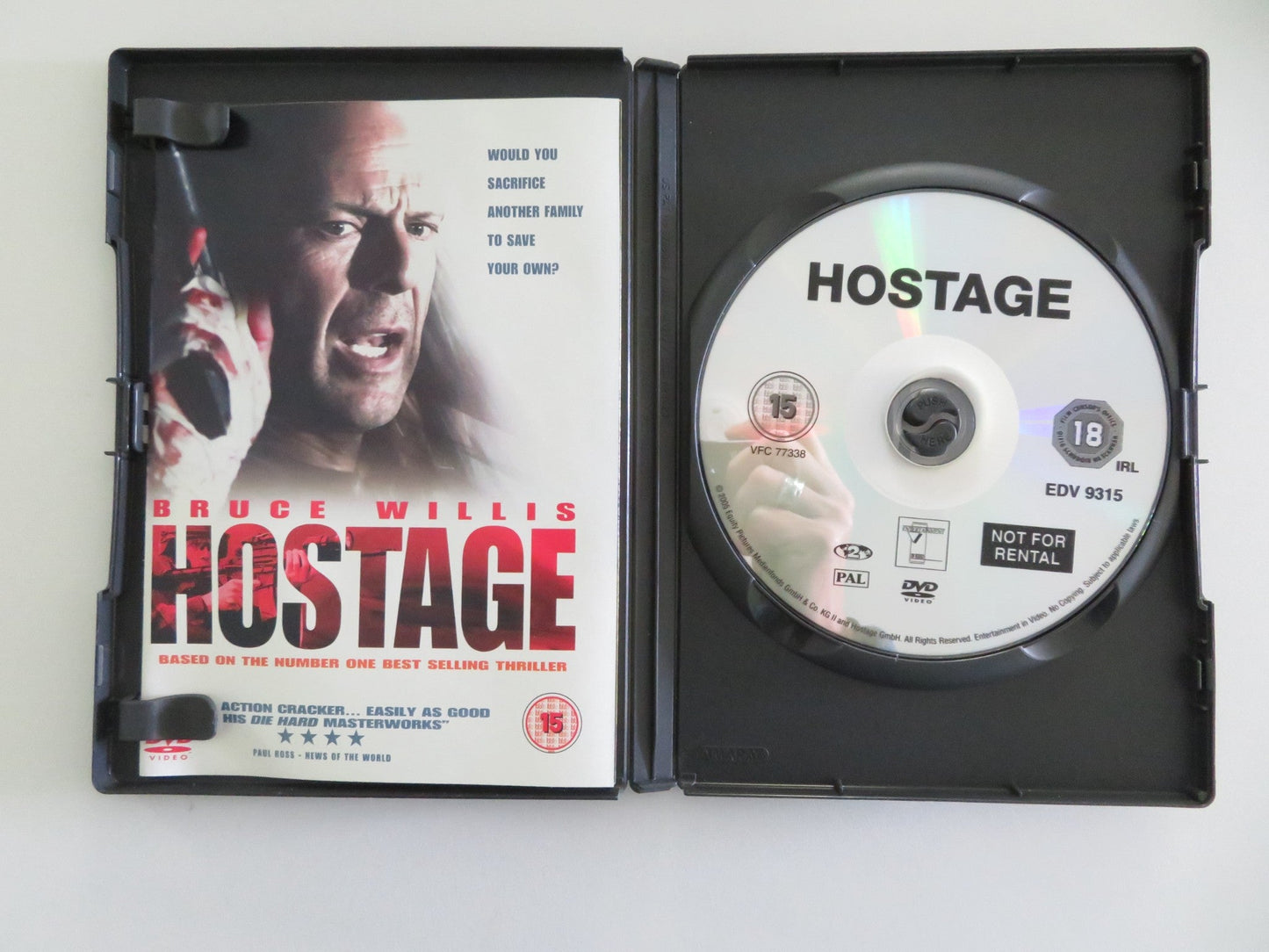 Hostage (DVD) Bruce Willis Kevin Pollak 2005 Region 2 Movie posters